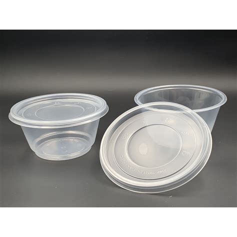 Ec Oz Pp Round Container Pcs Oz Ml Disposable