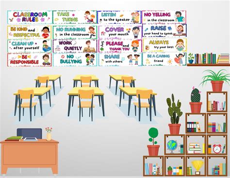 Printable Classroom Rules Posters Classroom Decor Behavior Rules Teacher Resources Classroom