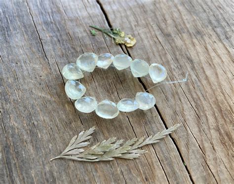 Aaa Light Yellow Lemon Prehnite Gemstone Faceted Small Etsy