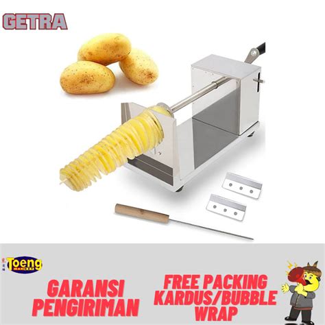 Jual PEMOTONG KENTANG SPIRAL MANUAL TORNADO POTATO SLICER ZY PT100