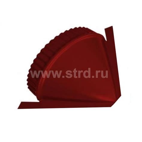 Заглушка конусная для полукруглого конька для металлочерепицы R110мм ...