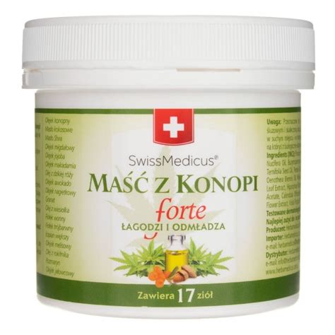 Herbamedicus Maść z konopi FORTE 125 ml Medpak