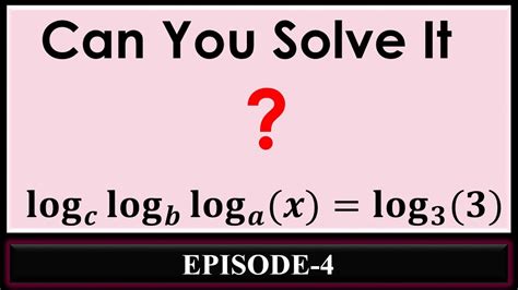 Logarithm Episode Iit Jee Nda Th Class Th Class Playing