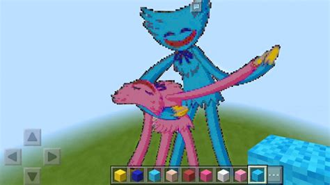 How To Draw In Minecraft Pixel Art Kissy Missy And Huggy Wuggy