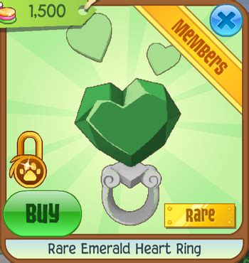 Rare Emerald Heart Ring | Animal Jam Classic Wiki | Fandom