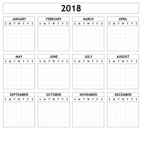 10 Year Calendar Template