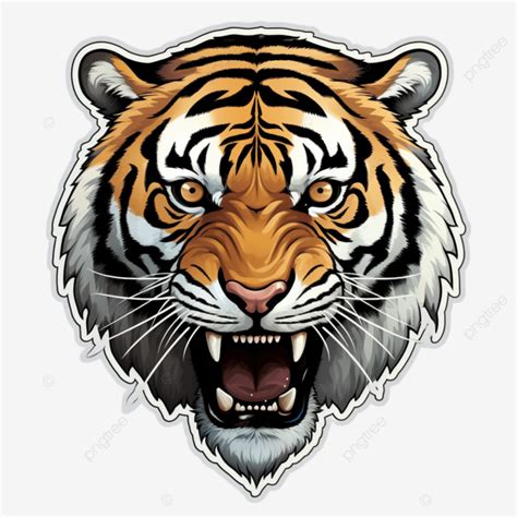 Royal Bengal Tiger Sticker Tiger Wildlife Sticker Png Transparent