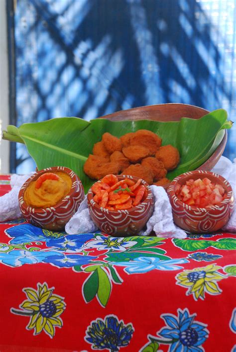 Acarajé, vatapá & camarão. The authentic and tasty bahian specialty. Don't forget the pimentinha ...