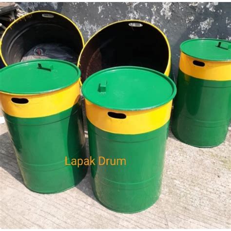 Jual Drum Besi Tong Sampah Kapasitas 50 Kg Tempat Bakar Sampah Pail