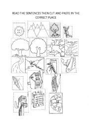 PREPOSITIONS OF PLACE USING LANDSCAPES ESL Worksheet By Marelyn