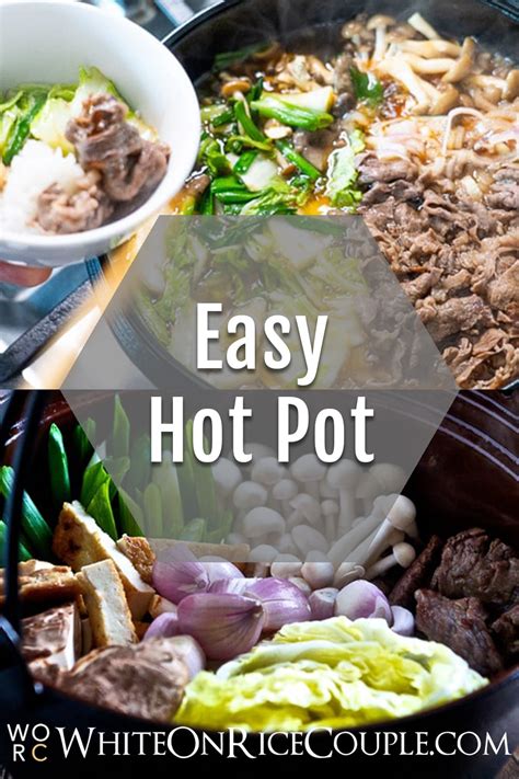 Beef Sukiyaki Recipe Japanese Hot Pot WhiteOnRice Couple