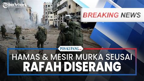 Hamas Mesir Murka Seusai Rafah Diserang Rudal Israel Tank