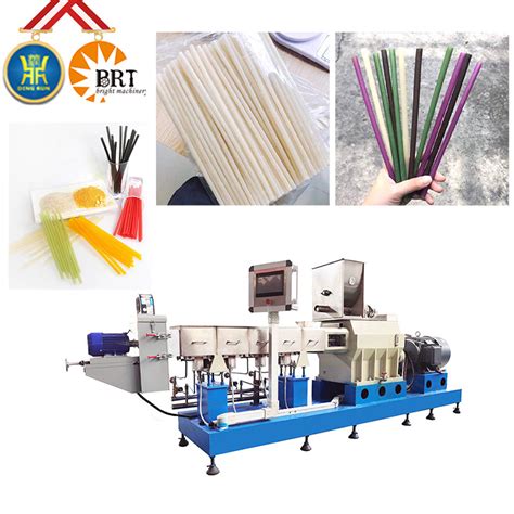 Automatic Rice Straw Edible Rice Drinking Straw Production Line Making