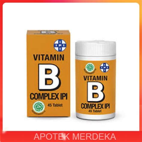 Jual Vitamin B Complex Ipi 45 Tablet B Kompleks Vitamin Ipi B