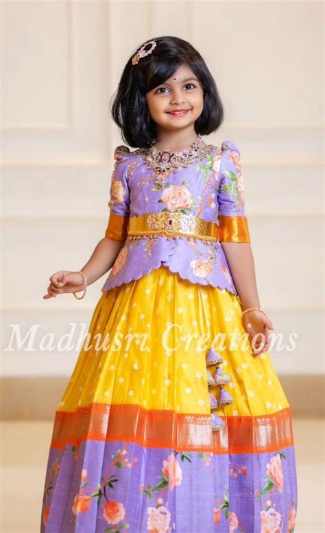 Onam Special Kid S South Indian Pattu Pavadai Indian Ethnic Wear For