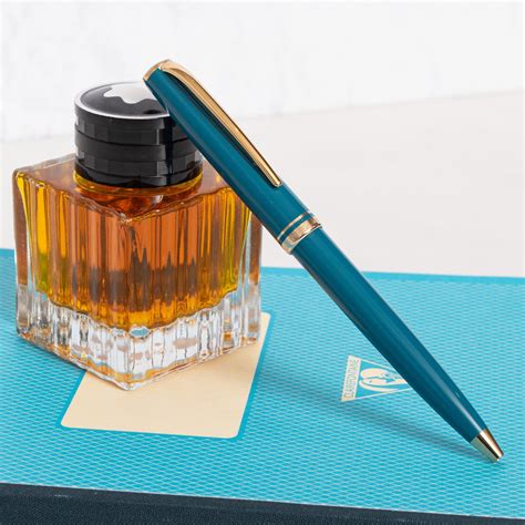 Montblanc Generation Turquoise & Gold Ballpoint Pen - Preowned – Truphae