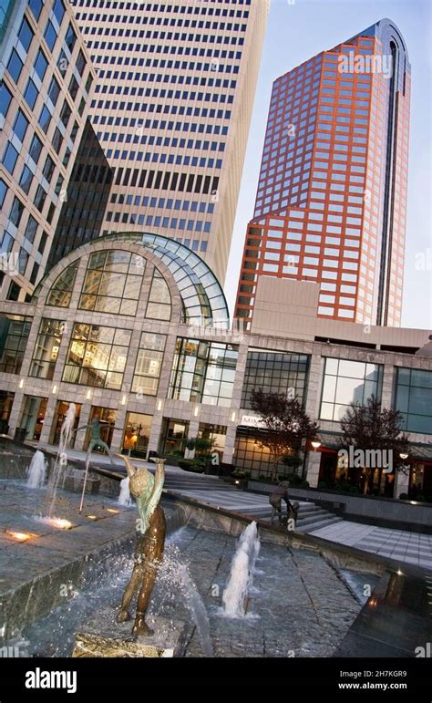 Charlotte, North Carolina, NC. The Plaza at Two Wells Fargo Center in ...