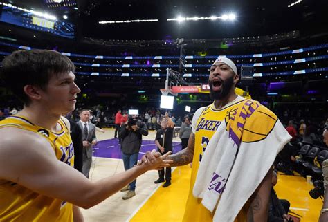 Lakers News Austin Reaves Says Anthony Davis Gloats To Everyone That