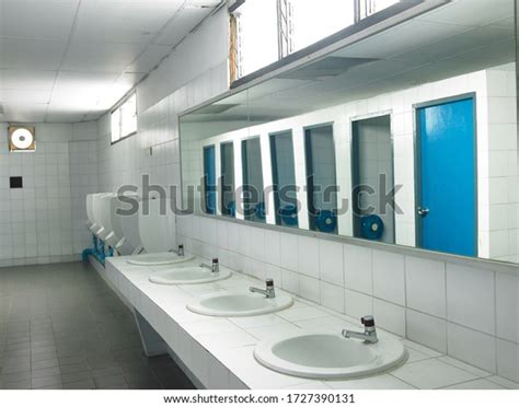 Male Toilets School During Holidays Empty Stock Photo 1727390131