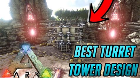 ARK HOW To BUILD The BEST TURRET TOWER DESIGN To PROTECT YOUR BASE 2020