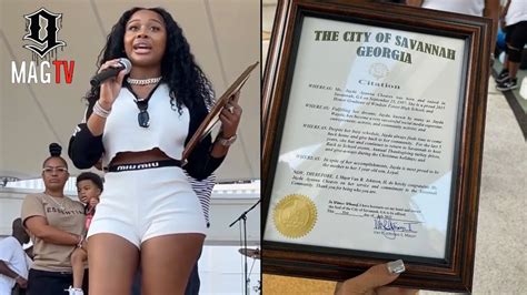 Jayda Cheaves Is Honored By Her Hometown City Of Savannah YouTube