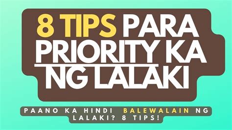 Paano Maging Priority Ng Partner Mong Lalaki Tips Para Maging