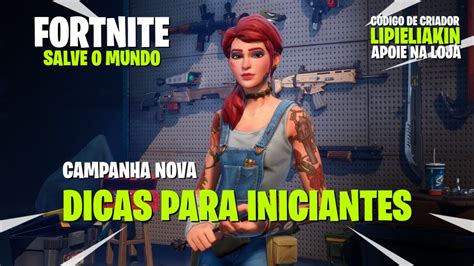 Fortnite Salve O Mundo Dicas Para Iniciantes Parte Conta