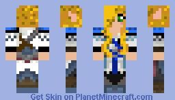 Girl Warrior Minecraft Skin