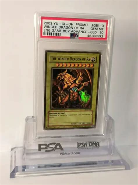 YU GI OH THE WINGED Dragon Of Ra GBI 003 Secret Rare Argent Game Boy