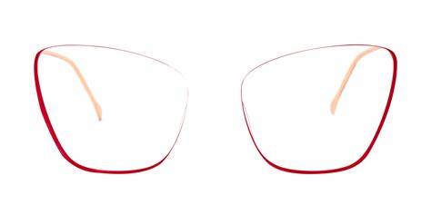 Cat Eye Red Glasses Zeelool Glasses