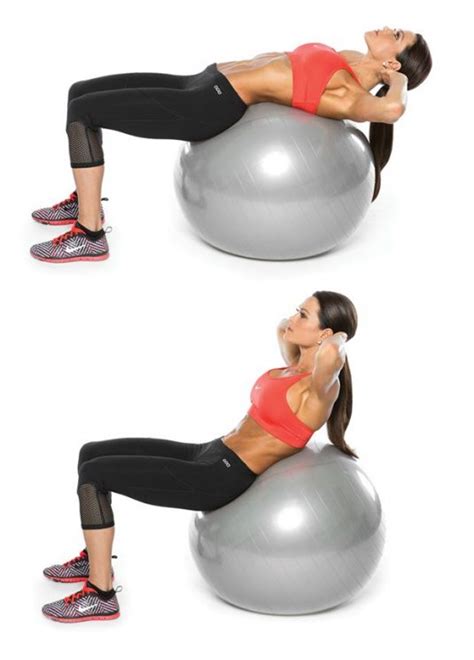 6 Ejercicios De Crunch Con Fitball