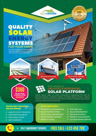 Solar Energy Flyer Template