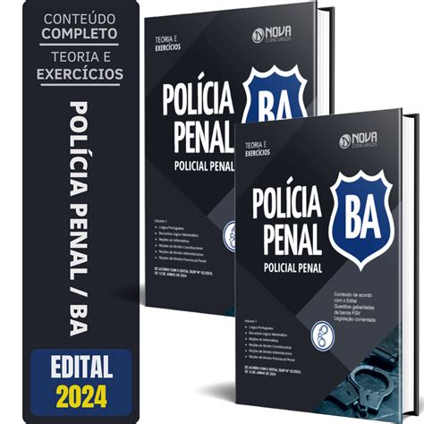 Apostila Polícia Penal BA 2024 Policial Penal da Bahia PP BA