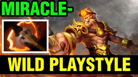 Miracle And His Wild Playstyle With Monkey King Battlefury Dota