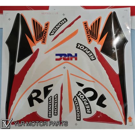 HONDA WAVE DASH REPSOL DASH REPSOL BODY STRIPE WAVE DASH REPSOL STICKER