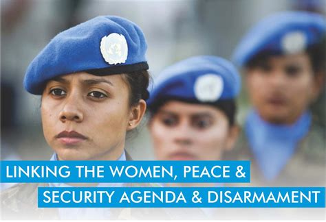 Linking the women, Peace & Security Agenda & Disarmament | CoESPU - Center of Excellence for ...