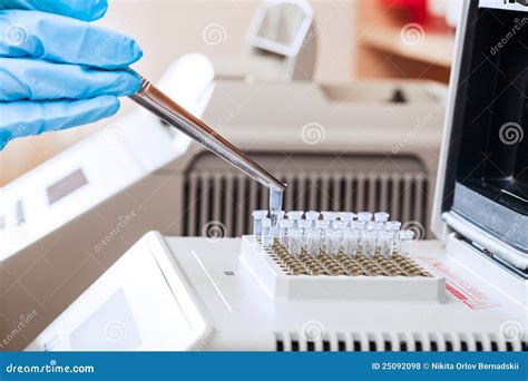 Loading DNA Samples For PCR Stock Photo Image Of Latex Expertise