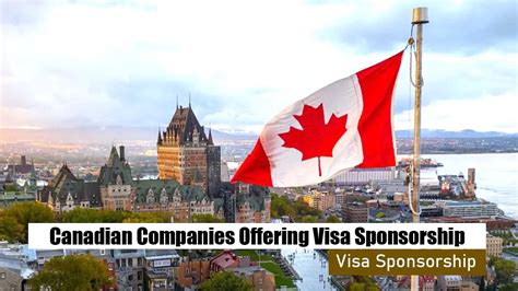 Canadian Companies Offering Visa Sponsorship In 2024 Apply Now