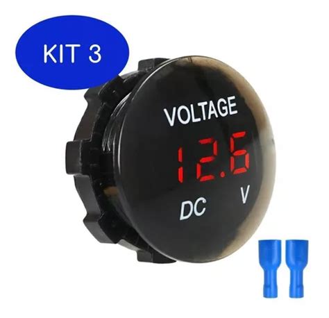 Kit Mini Volt Metro Digital V Para Som Automotivo Frete Gr Tis