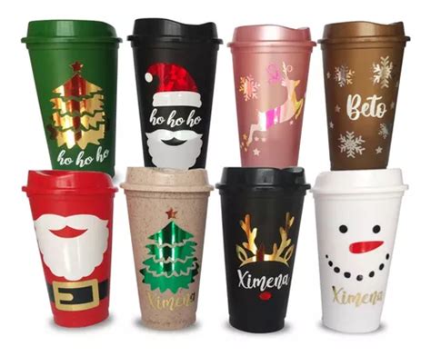 Vasos Cafeteros Navide Os Personalizado Navidad En Venta En Puebla