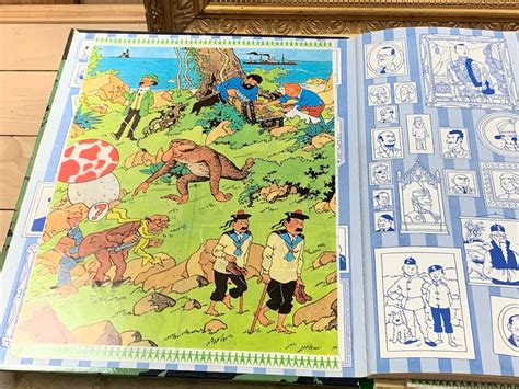 Tintin On A March Sur La Lune Herg Casterman French Etsy