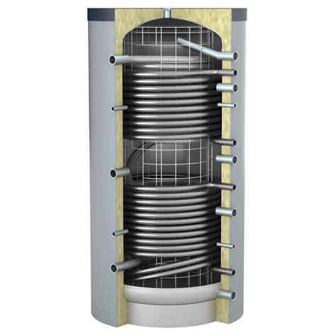 OEG Pufferspeicher 1000 Liter mit 2 Glattrohrwärmetauschern