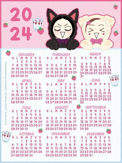 Calendario Chibi Paper Crafts Nana Manga Planner