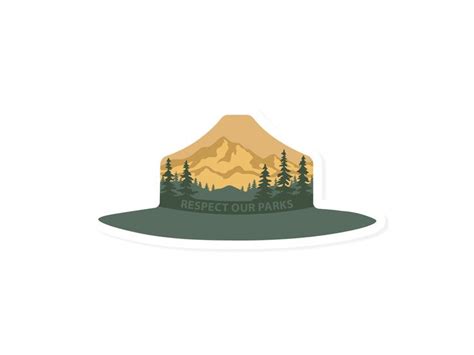 Park Ranger Hat Sticker | Park ranger hat, Park ranger, National parks hat