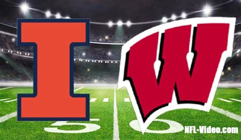 Illinois vs Wisconsin Football Week 5 2022 Full Game Replay NCAA ...