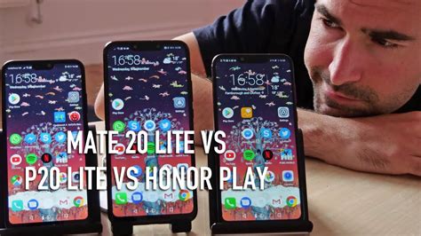 Huawei Mate Lite Vs P Lite Vs Honor Play Side By Side Youtube