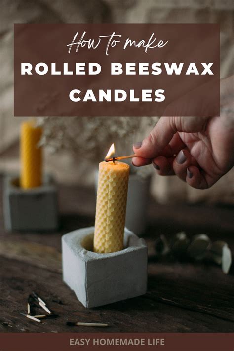 How To Make Rolled Beeswax Candles Artofit