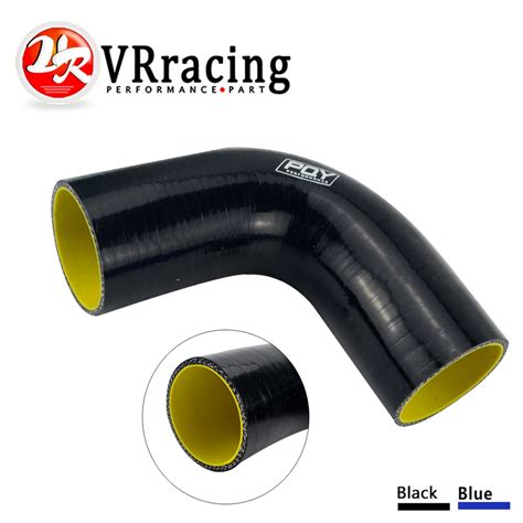 VR 2 0 51mm 90 Degr S Coude Silicone Tuyau Tuyau Turbo Admission Noir