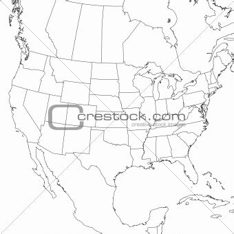 Image 4117726: Blank United States Map (Lower 48) from Crestock Stock ...