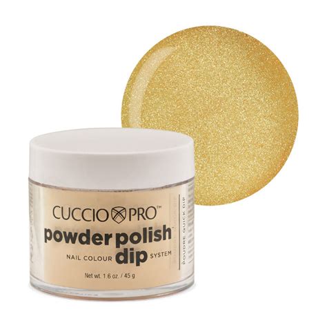 Cuccio Pro Powder Polish Dip System 1 6oz Metallic Lemon Go